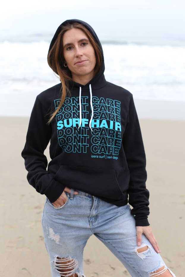 Surf Hair, Don't Care! Pullover Hoodie